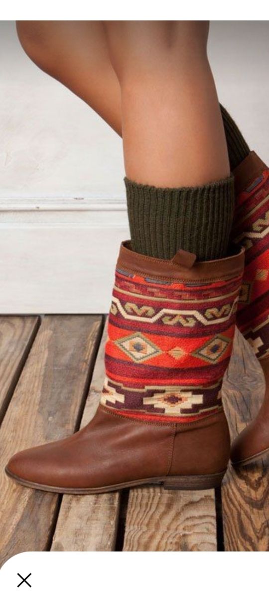 Botas boho chic multicolor