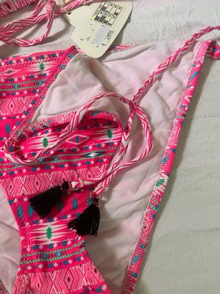 Bikini rosa juvenil T.40