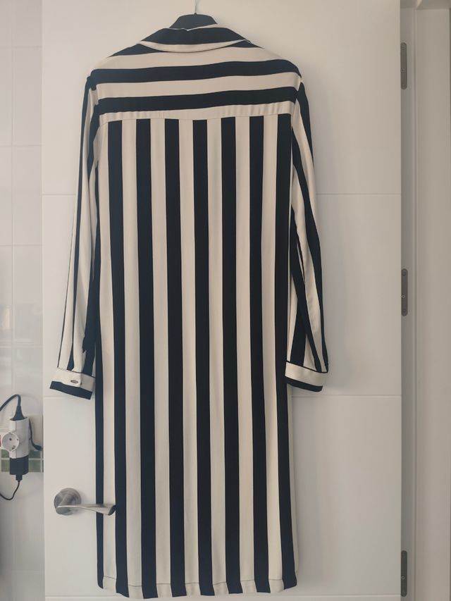 Vestido rayas blanco y negro