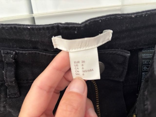 Shorts negros HyM - Talla S (36)