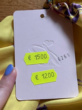 Gonna gialla fiori - nuova