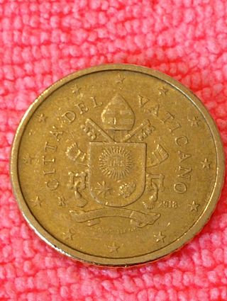 Moneda Vaticano 50 céntimos 2018