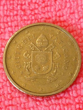 Moneda Vaticano 50 céntimos 2018