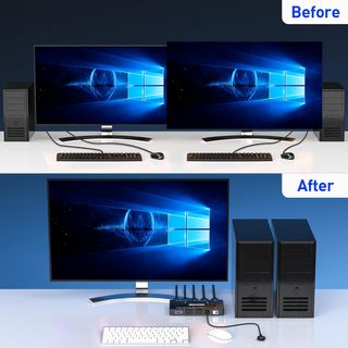 Conmutador KVM HDMI 2.1 8K /2 PC 1 monitor / USB 3