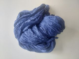 Pañuelo seda azul - ligero