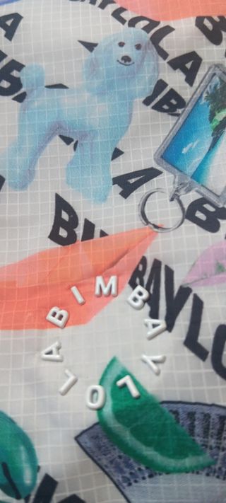 Bolso de mano saca Bimba y Lola multicolor.Origina