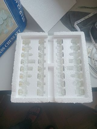 Set Scacchi Vetro Trasparente