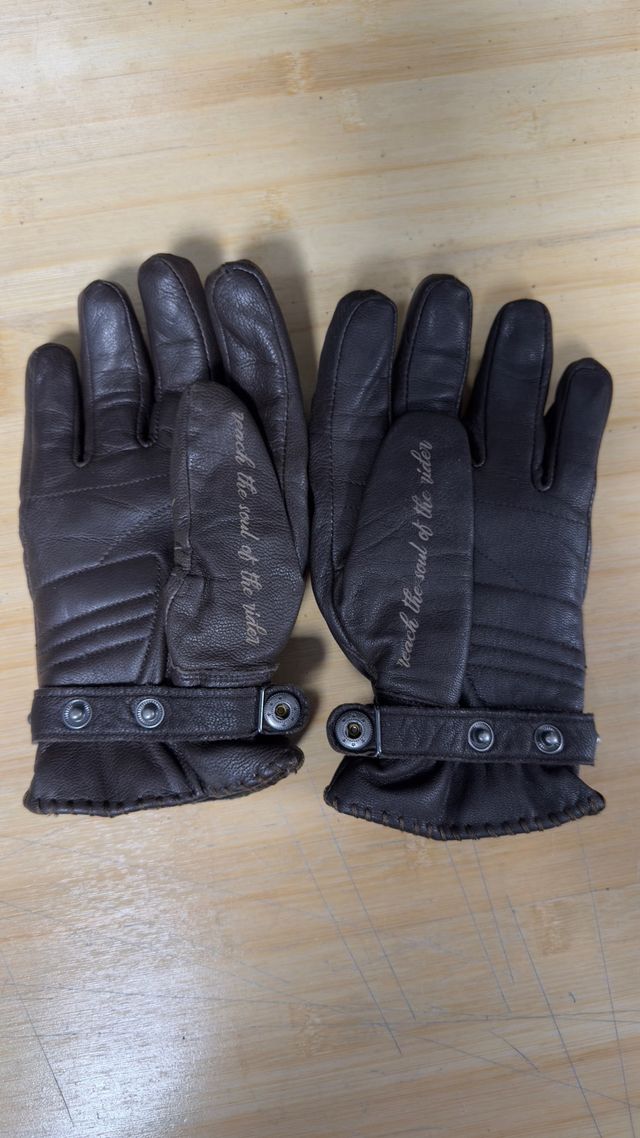 Guantes Segura Marrón Motocicleta