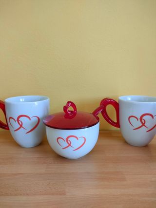 Set caffè ☕ 2 tazze the e zuccheriera
