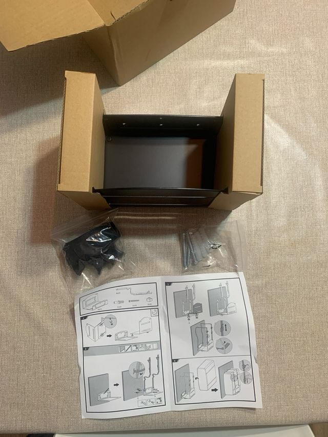 Soporte caja ordenador CPU para fijación a pared