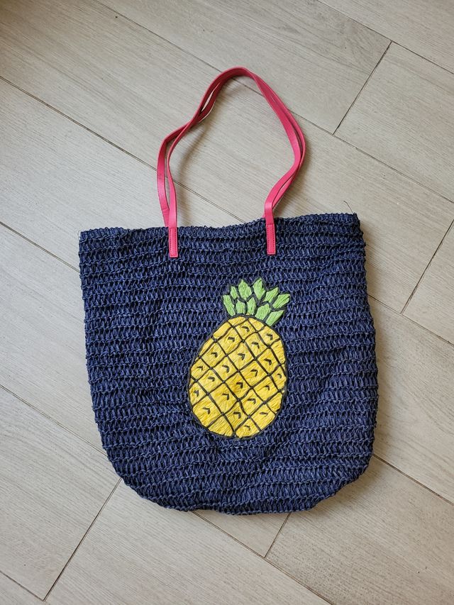 Bolsos playa: beige y azul