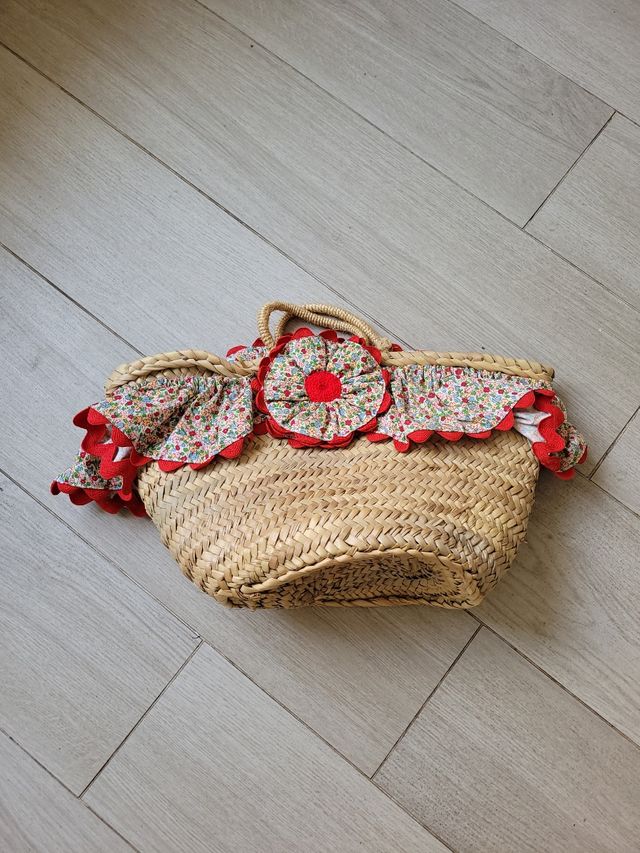 Bolsos playa: beige y azul