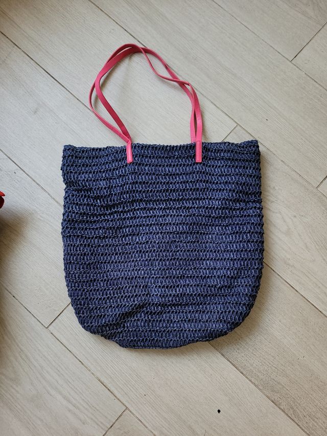 Bolsos playa: beige y azul