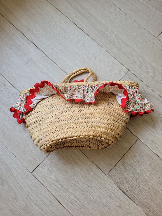 Bolsos playa: beige y azul