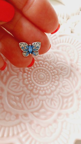 Set gioielli placcato argento: anello e orecchini