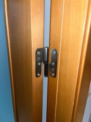 Puerta interior madera con cristal