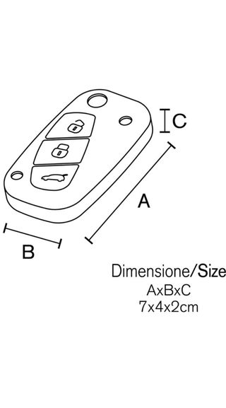 Cover Chiave Auto Silicone Fiat Senza confezione