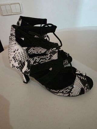 Zapatos baile mujer tacón 36
