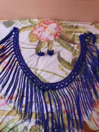 Mantoncillo Feria Azul  regalo pendientes .