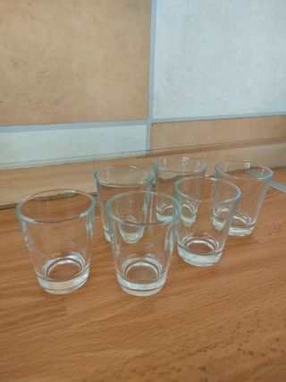 6 Bicchierini da shot in vetro