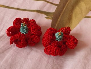 Mantoncillo rojo feria | 2 piezas