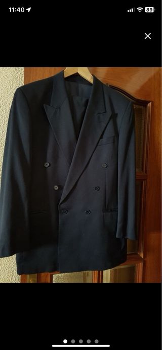 Traje azul marino caballero talla L