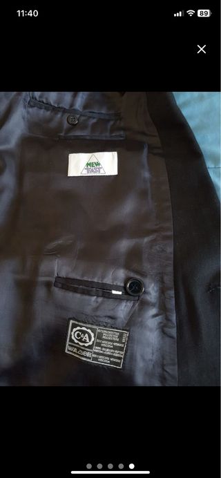 Traje azul marino caballero talla L