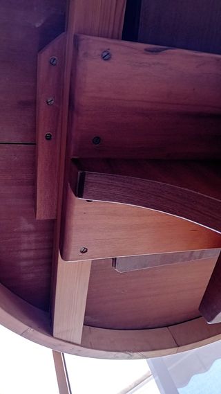 Mesa redonda extensible madera