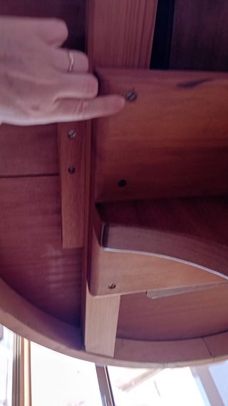 Mesa redonda extensible madera