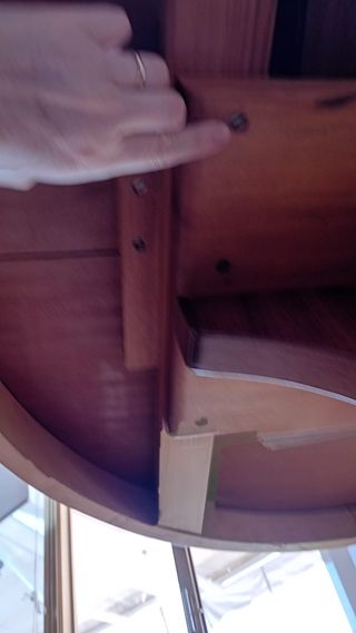 Mesa redonda extensible madera