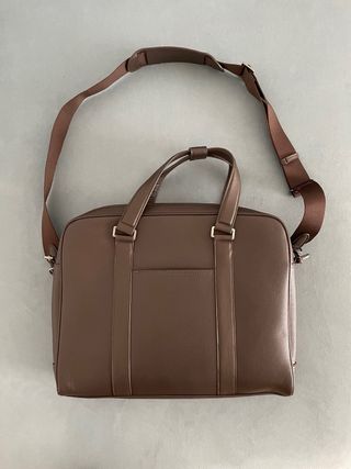 Maletín marrón ZARA - funda ordenador