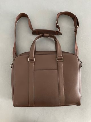 Maletín marrón ZARA - funda ordenador