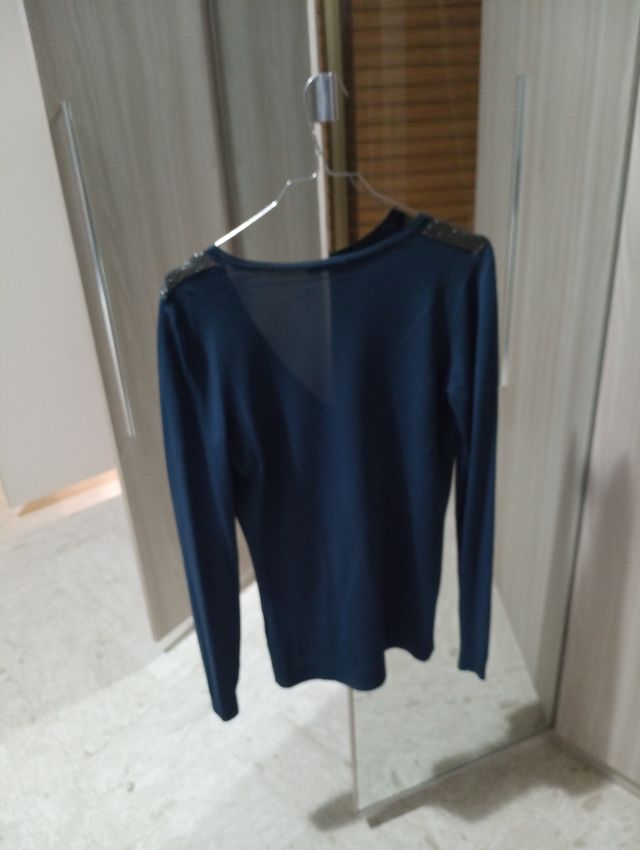 Maglia blu GMV donna a maniche lunghe