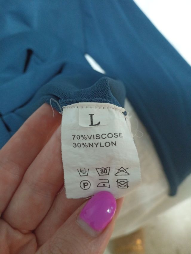 Maglia blu GMV donna a maniche lunghe