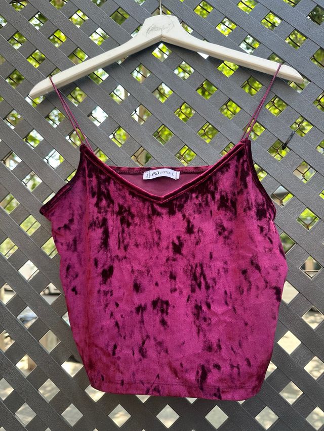 Top terciopelo FB Sister - Talla L