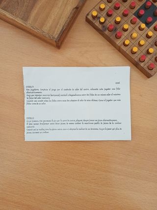 Juego Otelo artesanal madera