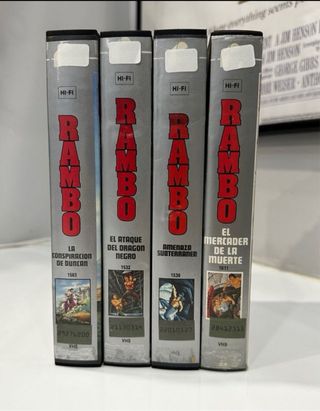 VHS Rambo Dibujos Animados VIDEOCLUB!