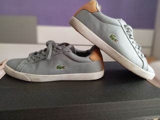 Zapatillas Lacoste grises hombre