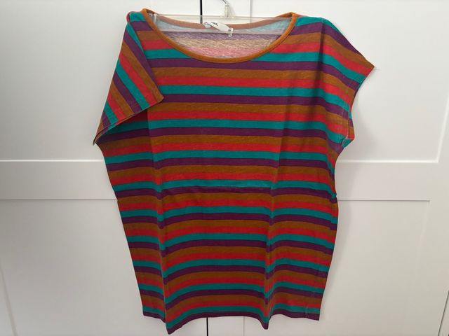 Camiseta rayas multicolor