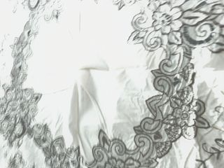 Mantel bordado lino beige