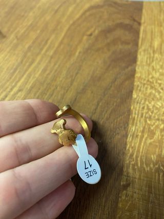 Anillo oso Tous dorado