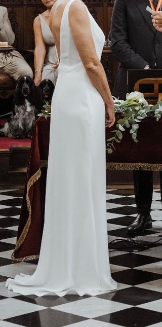 Vestido novia blanco - Talla M