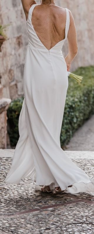 Vestido novia blanco - Talla M