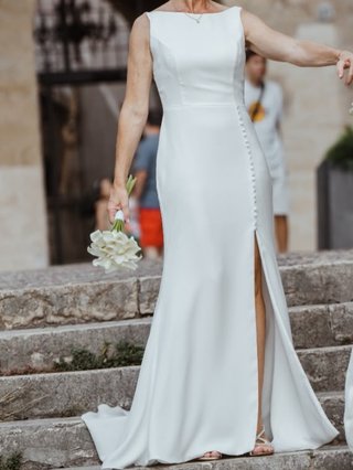 Vestido novia blanco - Talla M