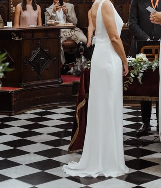 Vestido novia blanco - Talla M