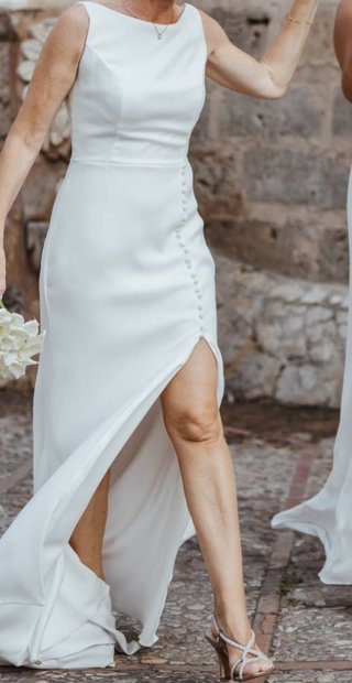 Vestido novia blanco - Talla M