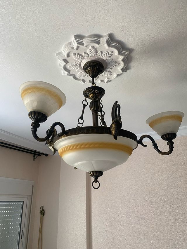 Lamparas antiguas 3 brazos