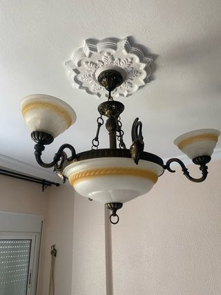 Lamparas antiguas 3 brazos