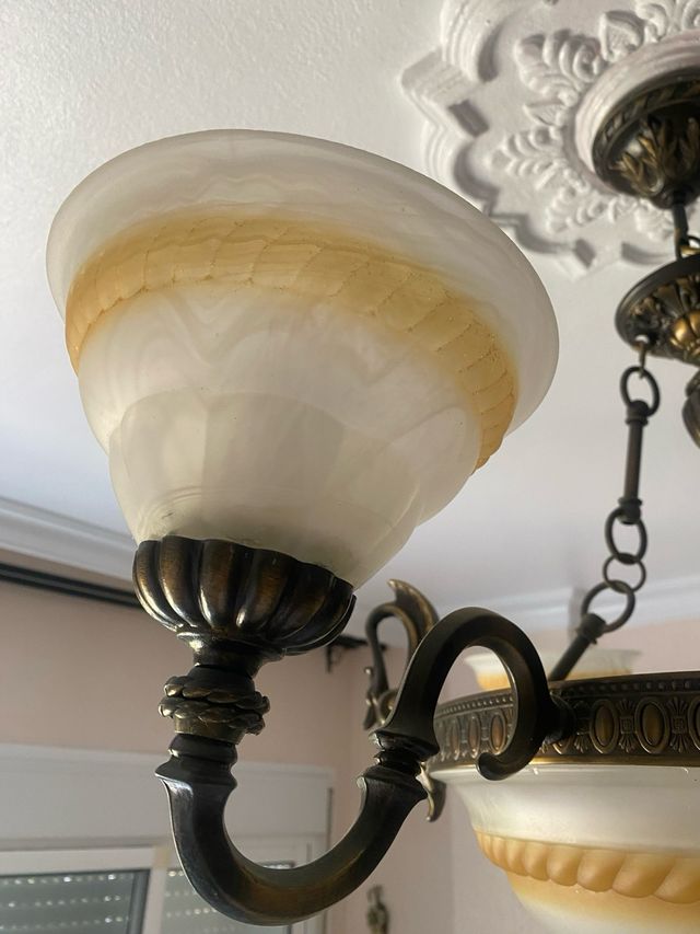 Lamparas antiguas 3 brazos