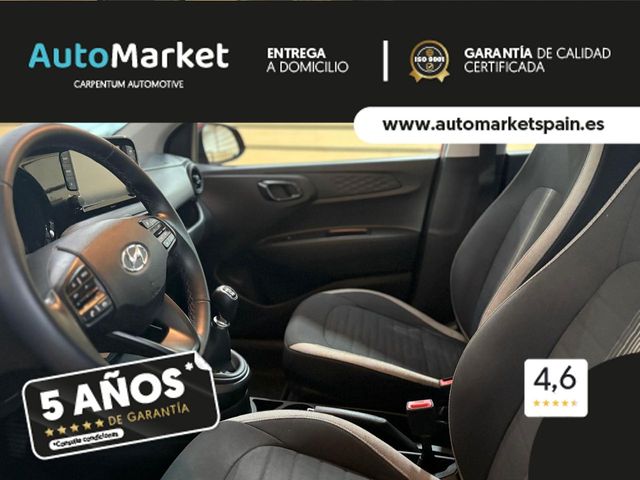 Hyundai i10 TECNO 1000 Llantas de aleación, LED diurnos, color bicolor opcional, pantalla 8″, antinieblas